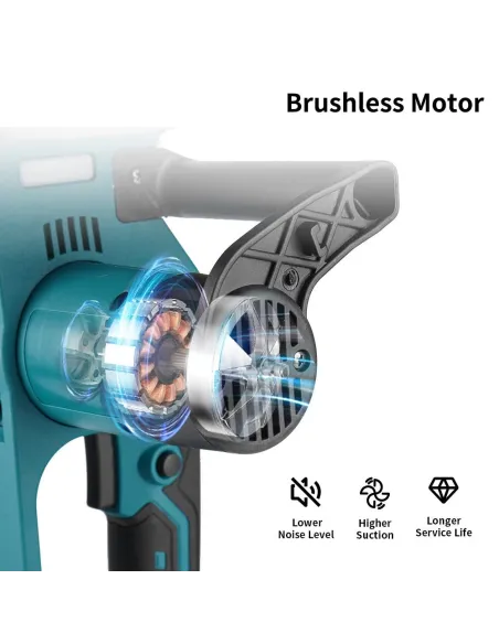 Drujbă electrică 14 inch, DASGUT cu 1 acumulatori Li-Ion, 48V, ungere lant, display, 07