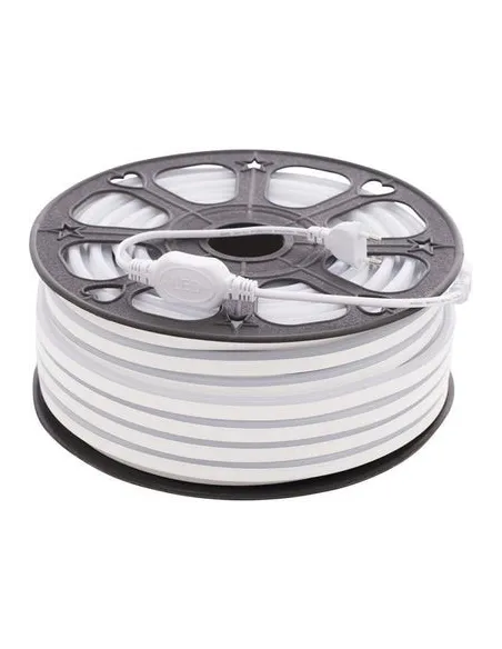 LED Neon Flex Furtun Luminos Flexibil 100m – Alb Rece / Alb Cald / Verde – Tub Luminos Slim 1.5x0.8cm, IP65, Interior & Exterior