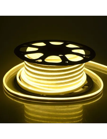 LED Neon Flex Furtun Luminos Flexibil 100m – Alb Rece / Alb Cald / Verde – Tub Luminos Slim 1.5x0.8cm, IP65, Interior & Exterior