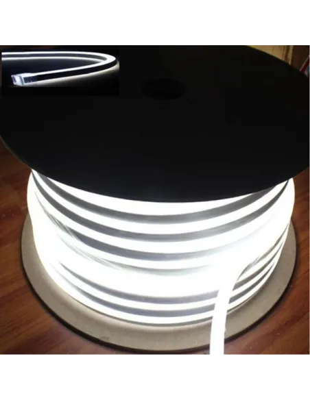 LED Neon Flex Furtun Luminos Flexibil 100m – Alb Rece / Alb Cald / Verde – Tub Luminos Slim 1.5x0.8cm, IP65, Interior & Exterior
