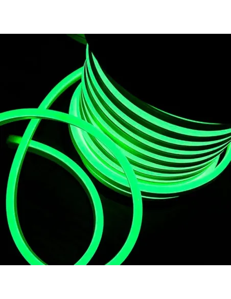 LED Neon Flex Furtun Luminos Flexibil 100m – Alb Rece / Alb Cald / Verde – Tub Luminos Slim 1.5x0.8cm, IP65, Interior & Exterior