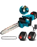 Drujbă electrică 12 inch ( 30 cm), 2 acumulatori Li-Ion de 48V, ungere lant