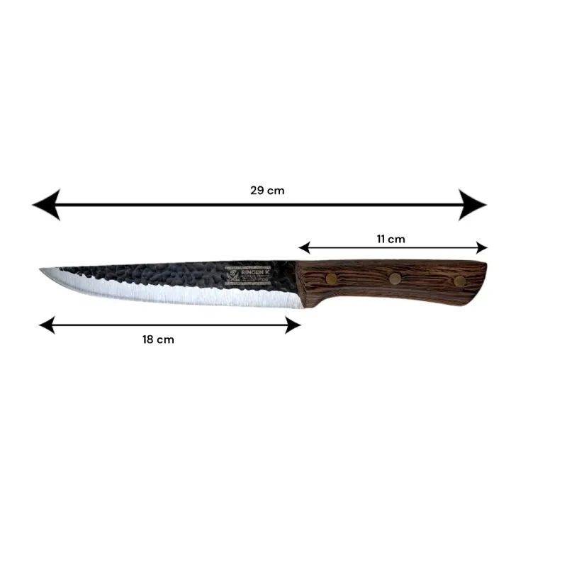 Set 3 cutite cu maner de lemn si satar otel, J2