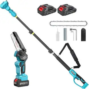 Mini Drujba 6 inch cu Brat Telescopic 2m, 48V, 2 Acumulatori, Unghi Reglabil de taiere-08