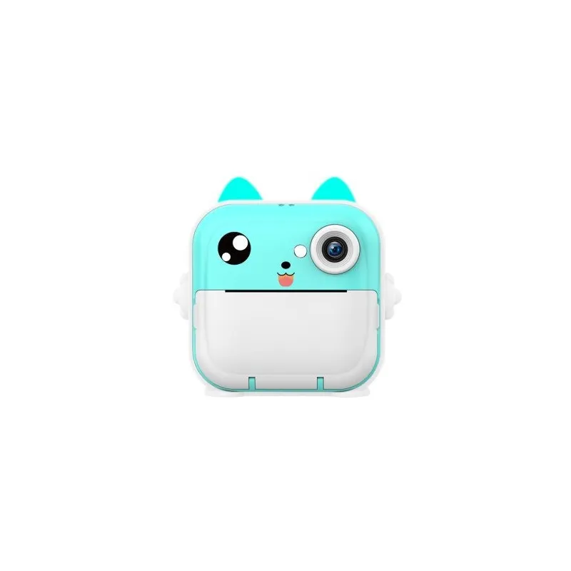 Camera foto digitala cu imprimare termica pentru copii, focalizare automata, display color de 2,4 inch 1080P Full HD