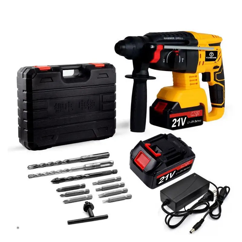 Rotopercutor KraftRoyal 36V, 8Ah, cu 2 Acumulatori cu Li-ion, Brushless