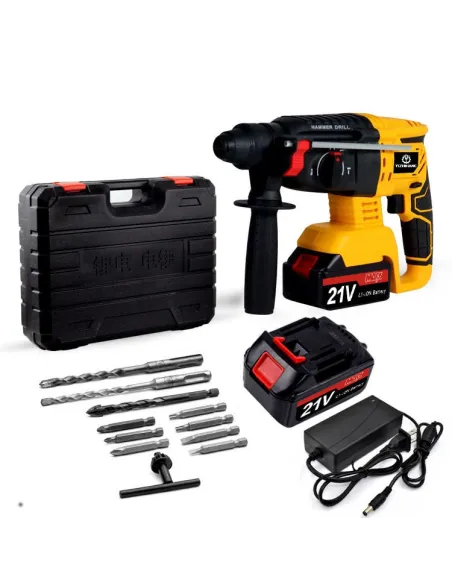 Rotopercutor KraftRoyal 36V, 8Ah, cu 2 Acumulatori cu Li-ion, Brushless