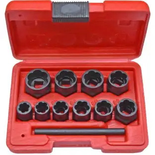 Trusa tubulare pentru desfacut suruburi prezoane uzate de 3/8inch 11Piese