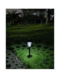 Set 4 Lampi solare de exterior pentru gradina, LED, cu 2 moduri de iluminare Alb cald sau RGB 2