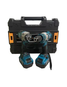 Set bormasina impact si infiletat 128V, 8ah, 2 acumulatori, 128V,German Meister