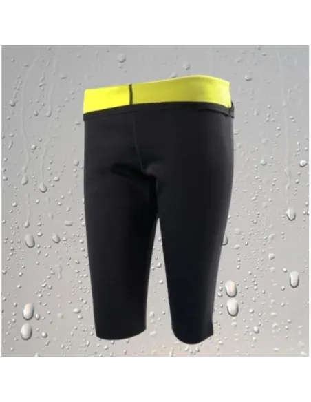 Pantaloni din neopren cu efect de sauna culoare negru