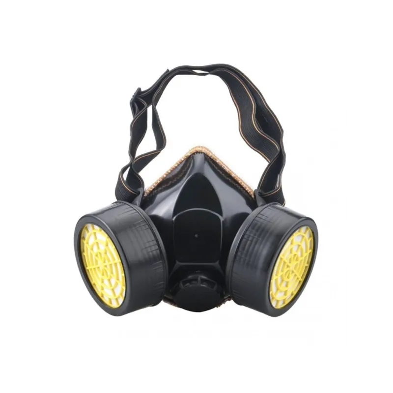 Masca de protectie, anti praf si vapori, anti-poluare, cu 2 filtre de carbon activ si ochelari