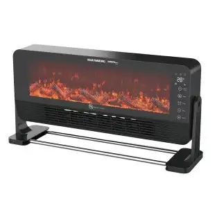 Semineu electric 2000W, efect flacara,Termostat, Hausberg HB-8216NG