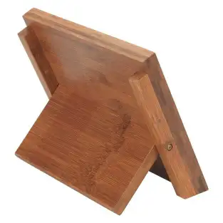 Suport magnetic pentru cutite, 23.5x13x21 cm, lemn, maro 2