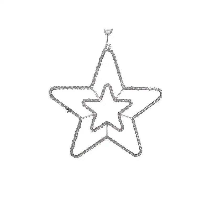 Stea de Crăciun cu instalație 100 LED-uri turnate, 40 cm x 40 cm