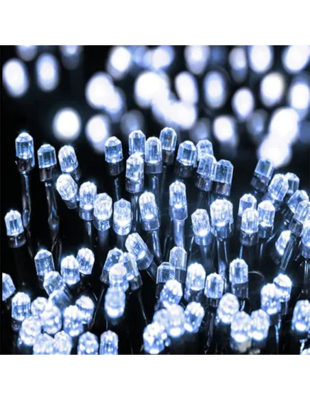 Instalatie LED tip rola, lungime 100m, cu 480 led mare tip diamant, IP 44, 8 jocuri de lumini