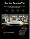 Navigatie auto cu ecran Touchscreen 4k, 10.5 inch, Camera duala DVR full HD inclusa, Camera mansalier, Wifi Android