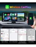 Navigatie auto cu ecran Touchscreen 4k, 10.5 inch, Camera duala DVR full HD inclusa, Camera mansalier, Wifi Android