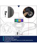 Navigatie auto cu ecran Touchscreen 4k, 10.5 inch, Camera duala DVR full HD inclusa, Camera mansalier, Wifi Android
