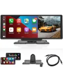 Navigatie auto cu ecran Touchscreen 4k, 10.5 inch, Camera duala DVR full HD inclusa, Camera mansalier, Wifi Android