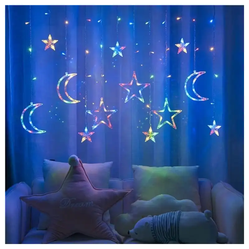 Instalatie de Craciun, Perdea luminoasa Stele si