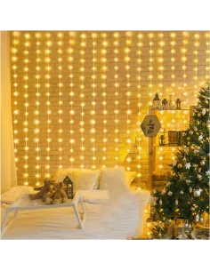 Instalatie perdea 3x1m, 120 led de exterior/ interior, tip banda cu led turnat, interconectabila, diverse culori 2