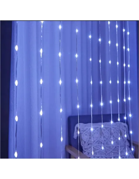 Instalatie perdea 5x1m, 240 led de exterior/ interior, tip banda cu led turnat, interconectabila, diverse culori