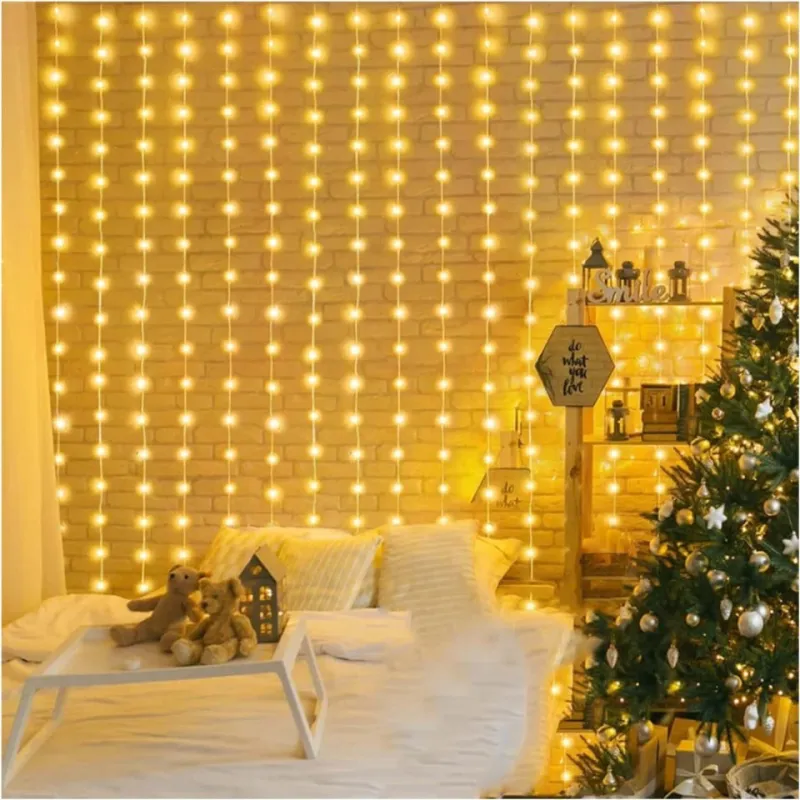 Instalatie perdea 8x1m, 320 led de exterior/ interior, tip banda cu led turnat, interconectabila, diverse culori