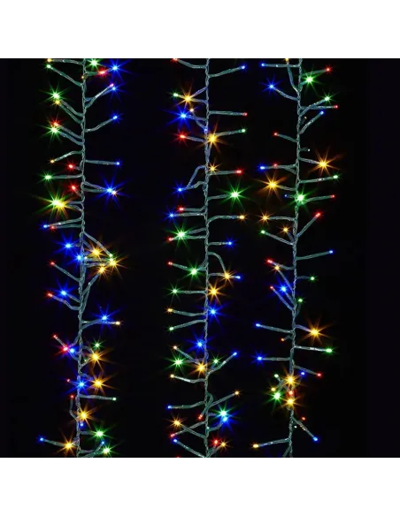 Instalatie bilute Clustercu 480 LED-uri, 10m, Interconectabilă, 8 Moduri de Iluminare, 220v