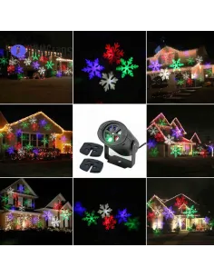 Proiector Laser Led cu fulgi de nea pentru Craciun 2