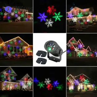 Proiector Laser Led cu fulgi de nea pentru Craciun 2