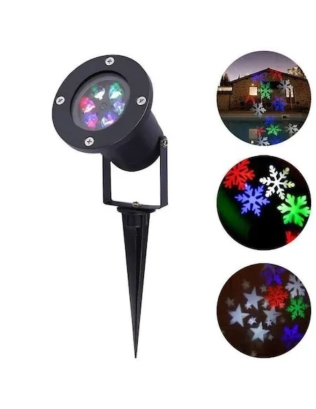 Proiector Laser Led cu fulgi de nea pentru Craciun