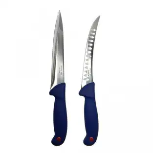 Set 2 Cuțite Profesionale pentru Măcelărie - Oțel Inoxidabil Germany Steel, 32 și 34 cm, Mânere Ergonomice