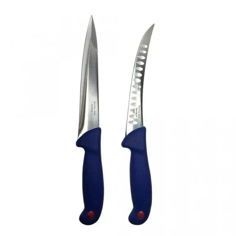 Set 2 Cuțite Profesionale pentru Măcelărie - Oțel Inoxidabil Germany Steel, 32 și 34 cm, Mânere Ergonomice