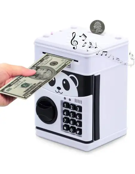 Pusculita interactiva copii tip seif cu cifru