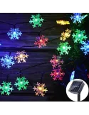 Set 2 x Instalatie solara cu 50 fulgi LED-multicolor