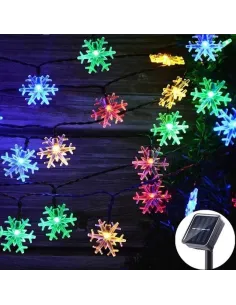 Set 2 x Instalatie solara cu 50 fulgi LED-multicolor
