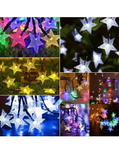 Set 2 x Instalatie solara cu 50 fulgi LED-multicolor 2