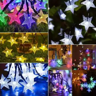 Set 2 x Instalatie solara cu 50 fulgi LED-multicolor 2