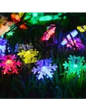 Set 2 x Instalatie solara cu 50 fulgi LED-multicolor