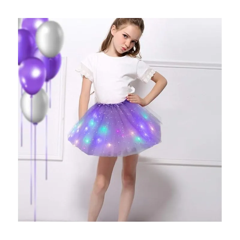 Fustă luminată cu LED pentru dans, petrecere, balet