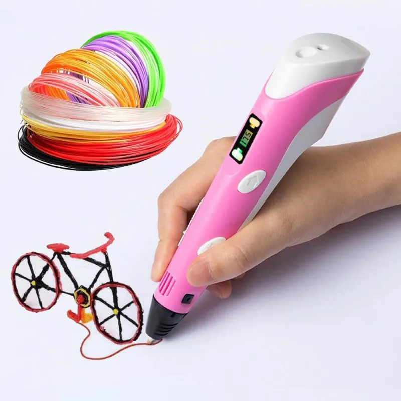 Creion desene 3D pentru desenat in spatiu+ 13 filamente