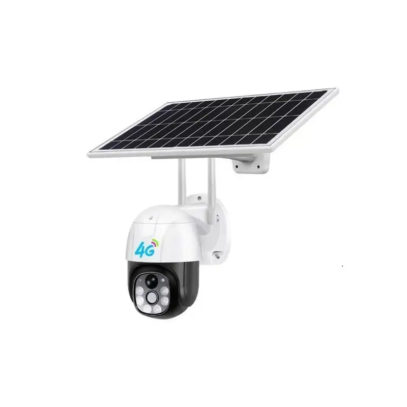 Cameră DASGUT 4G 360° cu Panou Solar, 3 MP, PTZ, V380 Pro, Interior-Exterior, IP66 + Card 32 GB