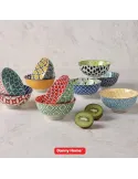 Set 10 Boluri portelan boemian design, 12cm , R15816