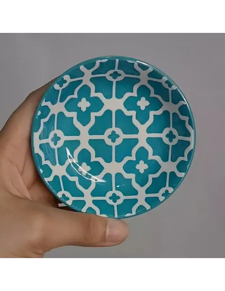 Set 6 Farfurii mici portelan boemian design, 9cm , R15811