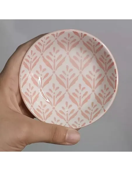 Set 6 Farfurii mici portelan boemian design, 9cm , R15811