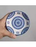 Set 6 Farfurii mici portelan boemian design, 9cm , R15811