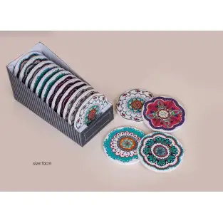 Mix 4 Suporturi oala portelan boemian design, 16 cm , R818 2