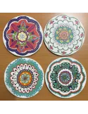 Mix 4 Suporturi oala portelan boemian design, 16 cm , R818