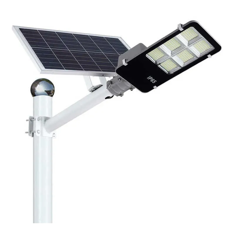 Lampa solara stradala LED cu panou fotovoltaic, suport de prindere si telecomanda 300W/ 400W